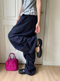 [unisex] Hippie Pintuck String Parachute Wide Banding Pants