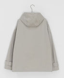 Auburn High-Neck Cotton Hood Bomber Jacket