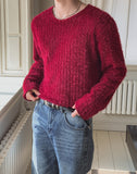 Muron Boucle Round Long Sleeve Knit