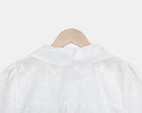 Mite Jacquard Short Sleeve Blouse