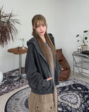 Hella Pigment Crop Hooded Zip-Up