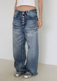5-BUTTON WASHED DENIM