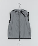 [unisex] Kunds Summer Color Matching Nylon Hood Vest