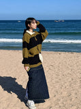 Corduroy shoulder mini pouch bag