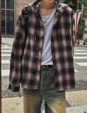 Kant Check Hooded Shirt