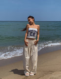 [U-BASIC] Summer Pintuck Linen Wide Pants