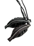 Dumpling Leather Pouch Necklace
