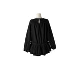 Blon Shirring Mini Blouse One Piece