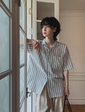 Parry stripe short sleeves shirt
