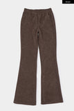 Velour straight banding pants