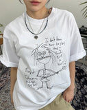 Miya drawing short sleeve t-shirt