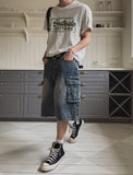 Vint Cargo Bermuda Denim Pants