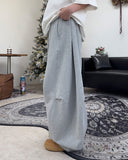 Hakkun Brushed Curved Cut Pants