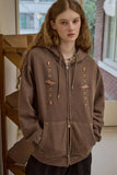 [2-WAY] Navajo Pigment Hood Zip-Up