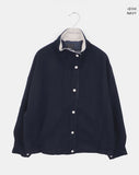 Drew Corduroy Color Matching Button String Overfit Long Sleeve Jumper