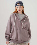 Over Drop Heavy Cotton Hood Zip-Up