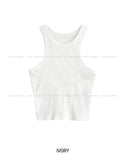 [U-BASIC] Winnie Halter Ribbed Sleeveless
