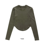 ROUND SLIM SLEEVE T
