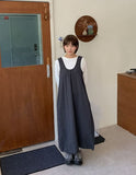 Ferriden pocket sleeveless long one piece