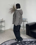 Deuce fleece corduroy hooded jacket