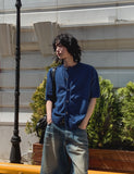 Berry boucle short sleeve cardigan