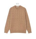 French Cable Round Knit