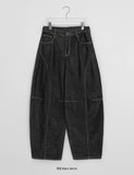 Manker Rivet Raw Denim Balloon Wide Pants