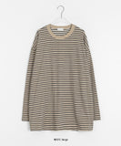 [unisex] Nelle Stripe Over Long Sleeve Tee