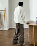 Skin Half Neck Knit Sweatshirt