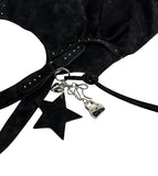 Star Stud Shirring Shoulder Bag
