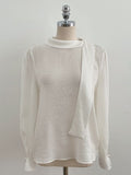Noen Tencel Chiffon Tie Blouse