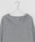 Burhit Unbalance Ribbed Hoodie