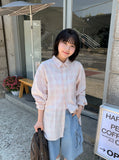 [unisex] Hisui Summer Check Over Shirt