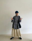 [unisex] Ritba Check Over Shirt