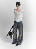 Flash vintage denim pants