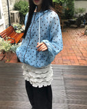Buna Frill Ribbon Layered Wrap Skirt