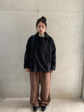Rimlo Belt Double Button High Neck Coat