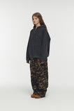 [2-WAY] Chima Sleeve Pigment Hood Zip-up