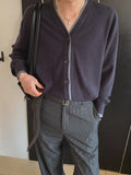 Mino color matching layered cardigan