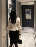 Miato brushed H-line skirt