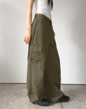Partick Cotton Wide Long Cargo Pants