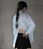 Backslit Striped Overfit Shirt