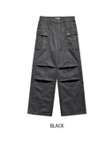 Coz Wash Cut-out Parachute Pants