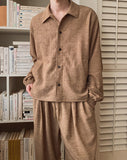 Ruko Crease Balloon Jacket Pants Set