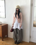 Lua Cashmere Knit Round Cardigan