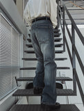 Deca two-line flare denim pants