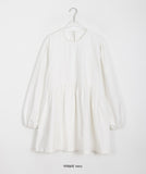 Dunf Peach Fuzz Shirring Midi One Piece
