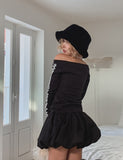 Chad Balloon Brushed Mini Skirt