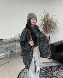 Dehen Oversized Fit Checkered Shirt