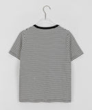 Retiki stripe color matching short sleeve tee